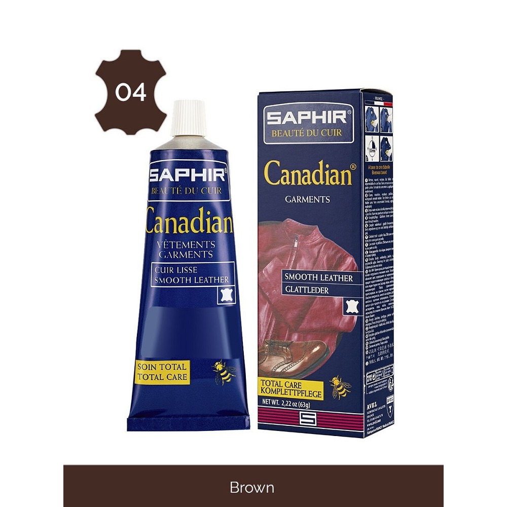 saphir canadian jacket & bag cream